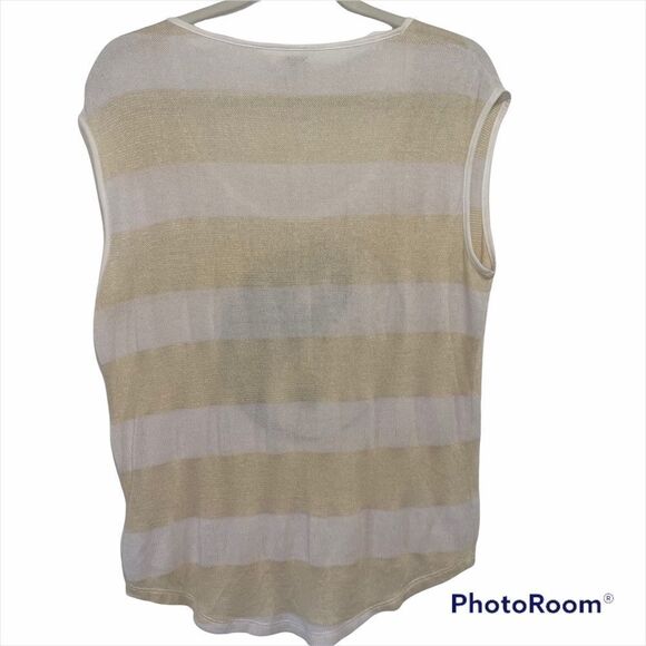 Volcom Yin Yang Striped Sleeveless Knit Top Womens Small Lightweight - Picture 2 of 4